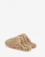 TED BAKER – BREAE Faux fur slippers taupe ~ snuggle down ~ relaxing weekend ~ luxury style slippers