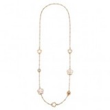 Folli Follie – FIORI CHIC NECKLACE rose gold / white ~ flower jewellery ~ station necklaces