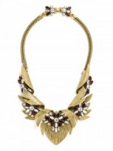 Olivia Palermo x Bauble Bar Firebird Collar. Celebrity fashion jewelry | statement necklaces | jewellery collars