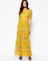 For Love and Lemons Sienna Maxi Dress ~ boho style fashion ~ semi sheer ~ long dresses ~ special occasion wear ~ feminine design