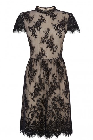 OASIS – the lace dress black. floral lace / party dresses / Gothic style fashion