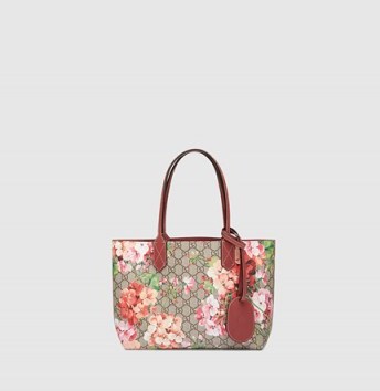 GUCCI – GG blooms reversible tote. Designer bags – floral shoppers – luxury handbags - flipped