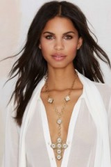 I Still Love You NYC Luxe Chain Cross Necklace. Statement jewelry | large crosses | long cross necklaces | bold jewellery