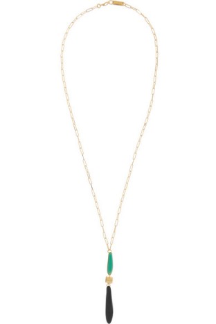 ISABEL MARANT Gold-plated resin necklace. Long pendant necklaces | fashion jewellery