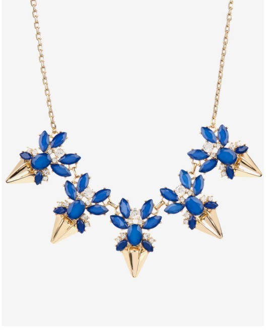 TED BAKER – ARNAH Jewelled arrow necklace ~ statement necklaces ~ jewel embellished fashion jewellery - flipped