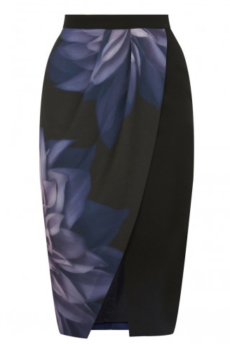 OASIS – photographic floral pencil skirt. flower prints / drape skirts / John Grant photographer