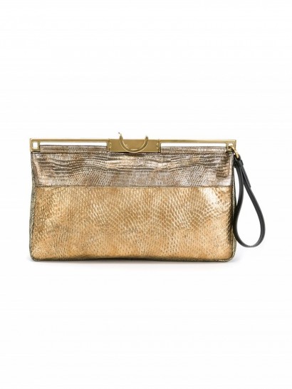LANVIN metallic clutch – large gold clutch bags – designer handbags
