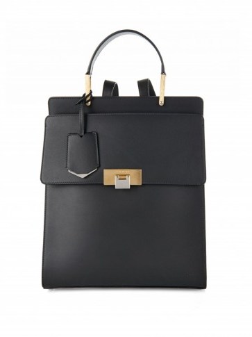BALENCIAGA Le Dix leather backpack black. Designer backpacks / luxury bags - flipped