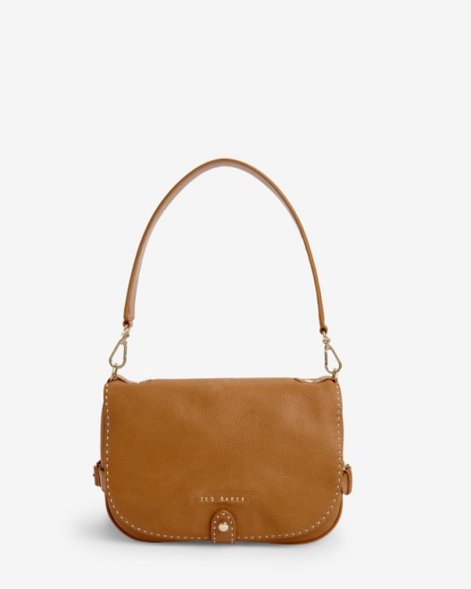 TED BAKER ~ ROWANN Leather saddle bag tan ~ weekend bags ~ smart shoulder bags ~ handbags