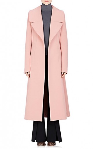 Miranda Kerr style out in Paris, 6 October 2015…MARNI Wide-Lapel Coat in pink. Celebrity fashion | designer coats | luxury outerwear | star style | what celebrities wear