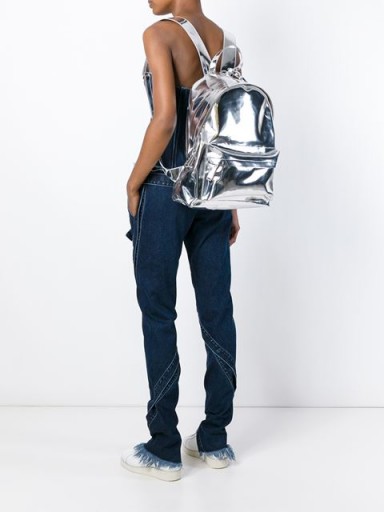 MARQUES ALMEIDA metallic backpack – metallic backpacks – silver metallics