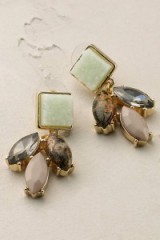 Luxe style fashion jewellery ~ ANTHROPOLOGIE marvella earrings. Luxury looking statement jewelry ~ chanderlier earrings