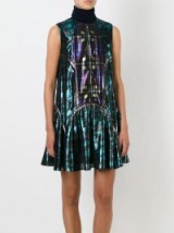 MARY KATRANTZOU Atari Topaz dress ~ designer silk dresses ~ luxury fashion ~ metallic sheen ~ rich printed fabrics