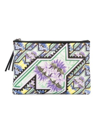 MARY KATRANTZOU Karo clutch. Designer handbags ~ printed evening bags - flipped