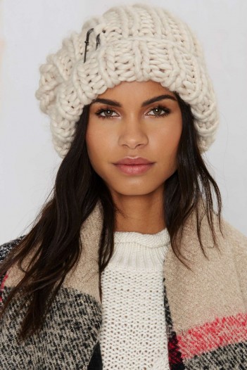 Milla Knit Beanie – Ivory. Womens hats | knitted beanies | winter accessories