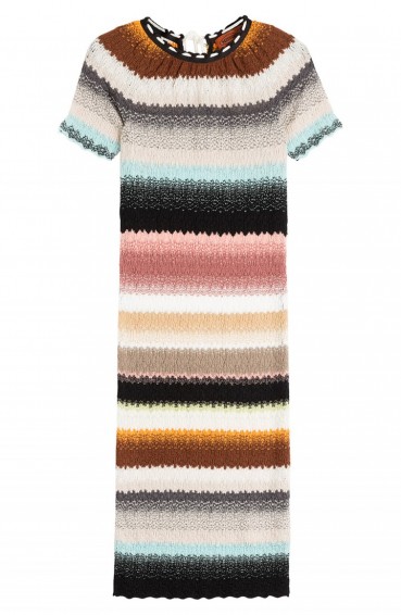 MISSONI Multicolored Knit Dress. Designer knitwear | knitted dresses | stripes