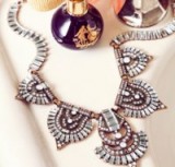 Olivia Palermo & Bauble Bar Garbo Bib. Statement jewellery – large art deco style necklaces