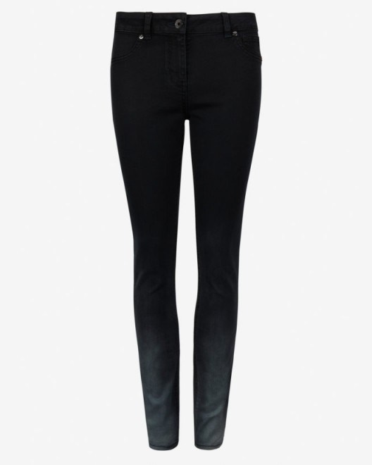 TED BAKER – OMBRAY Ombre skinny jeans black ~ weekend fashion ~ womens denim - flipped