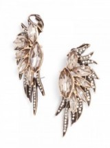 Bauble Bar Phoenix Wing Ear Cuffs in Gray. Statement jewellery – large earrings