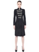 PIERRE BALMAIN EMBELLISHED COTTON GABARDINE COAT ~ designer military style coats ~ luxury outerwear ~ winter fashion