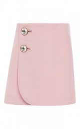 MARNI Pink Double Worsted Wool Mini Skirt