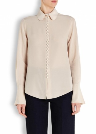CHLOÉ Porcelain silk crepe blouse ~ dream blouses ~ designer fashion