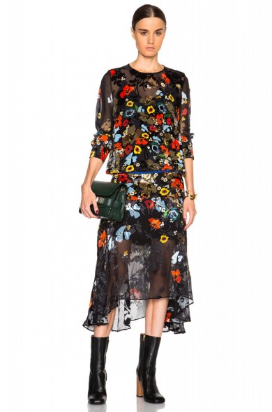 Olivia Palermo style…PREEN BY THORNTON BREGAZZI LAMBERT DRESS poppy flower print – as worn by Olivia Palermo in Dublin, 9 October 2015. Celebrity fashion | star style | designer floral dresses | what celebrities wear