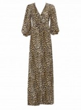 FAITHFULL THE BRAND – BONNIE & CLYDE MAXI PRIMITIVE ANIMAL – as worn by Vanessa Hudgens out in West Hollywood, 23 October 2015. Celebrity fashion | long leopard print dresses | star style | what celebrities wear