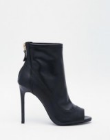 River Island Peep Toe Heeled Boots black. Womens footwear – high heels – ankle boots