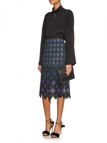 ERDEM Safia jacquard pencil skirt ~ luxury skirts ~ designer fashion