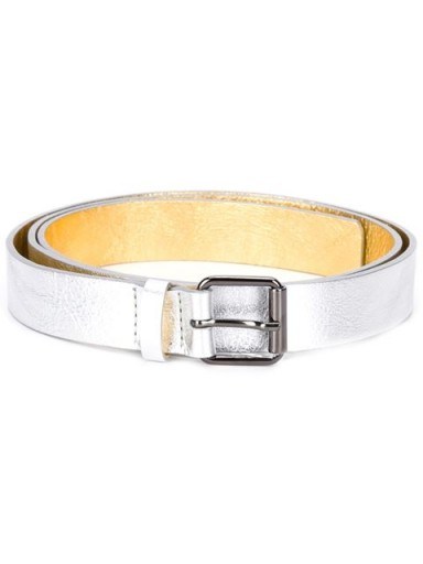 SOFIE D’HOORE metallic belt metallic belts – silver metallics - flipped