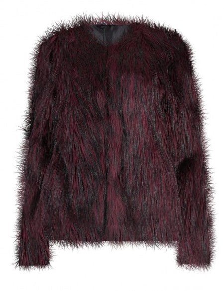 Home Women Coats & Jackets Prev WATCH THE VIDEO ZOOM Next M&S COLLECTION New Textured Tipped Faux Fur Overcoat wine mix. Womens warm jackets – winter coats – fluffy outerwear – Marks & Spencer clothing - flipped