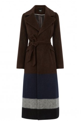 OASIS The Stripe Coat. Winter coats – stylish outerwear – long length - flipped