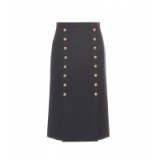 MICHAEL KORS COLLECTION Wool skirt ~ designer skirts ~ smart ~ daywear ~ gold buttons