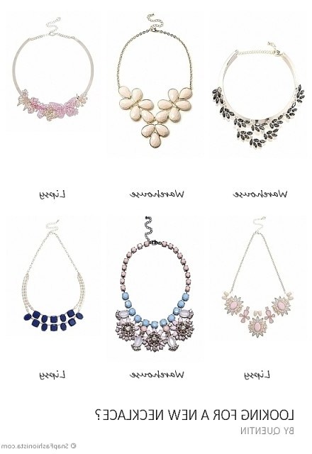 Statement necklaces. Floral | butterfly jewellery | jewel embellished - flipped