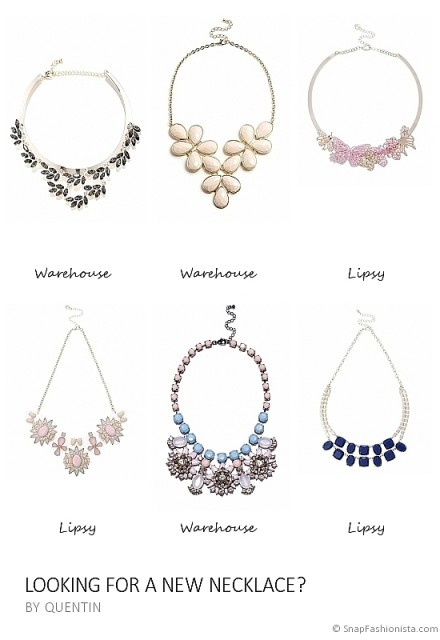 Statement necklaces. Floral | butterfly jewellery | jewel embellished