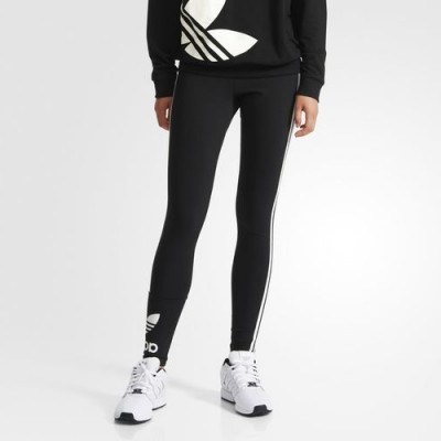 adidas 3-Stripes Leggings – as worn by model Gigi Hadid out in New York, 31 October 2015. Casual star style | womens sports pants | celebrity fashion | what celebrities wear - flipped