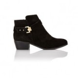 Miss Selfridge Annie black suede ankle boots ~ weekend style ~ casual footwear