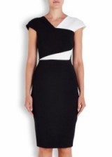 ROLAND MOURET Beadle monochrome crepe dress – as worn by Kate Winslet at the Harper’s Bazaar Women of the Year Awards, London, 3 November 2015. Celebrity fashion | star style | designer fitted dresses | what celebrities wear to events