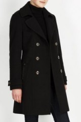 Wallis black military wool coat. Winter coats / womens outerwear / warm fashion