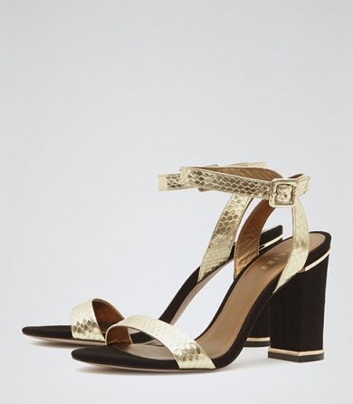 These Chacha block-heel sandals from Reiss.com are great and would really suit any evening outfit - flipped