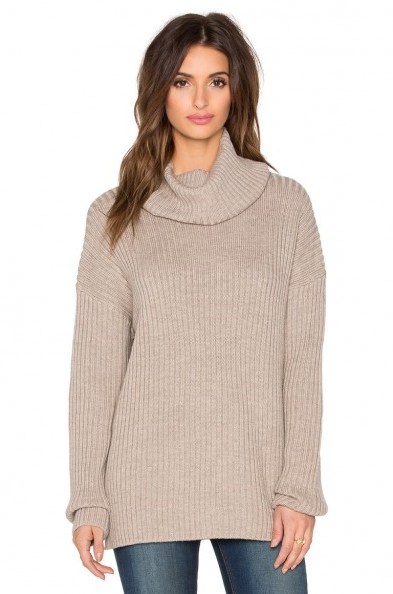 CURRENT/ELLIOTT – The Turtleneck Sweater. Roll neck jumpers | merino wool sweaters | rib knit | oversized | knitwear | winter fashion - flipped