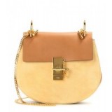 CHLOÉ Drew leather and suede shoulder bag. Luxury accessories / designer bags / chic handbags p