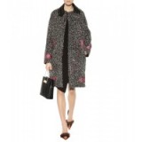 BALENCIAGA Leather-trimmed wool-blend bouclé coat. Winter coats / warm fashion / designer clothing / luxury style p