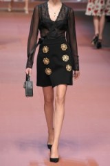 DOLCE & GABBANA Embellished wool-blend gabardine mini skirt black ~ luxury skirts ~ designer fashion ~ feminine style