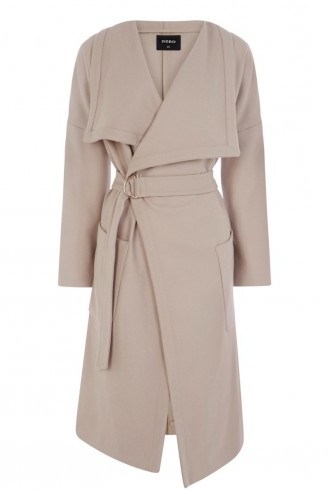 OASIS drop sleeve longerline drape coat – winter coats – chic style outerwear – classic style - flipped