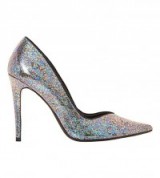DUNE Bronwin metallic court shoe – multicoloured metallics – evening courts – occasion shoes