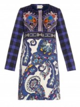 MARY KATRANTZOU Iona Vice Sapphire-print coat. Designer fashion ~ statement coats ~ ornate paisley prints ~ printed fabrics ~ luxury outerwear