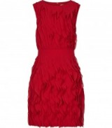Reiss Jasmine cherry red ruffle dress ~ occasion dresses ~ evening wear ~ party fashion