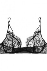 KIKI DE MONTPARNASSE Coquette lace soft-cup bra ~ black luxury bras ~ feminine style underwear